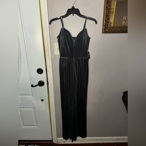 Express velvet jumpsuit